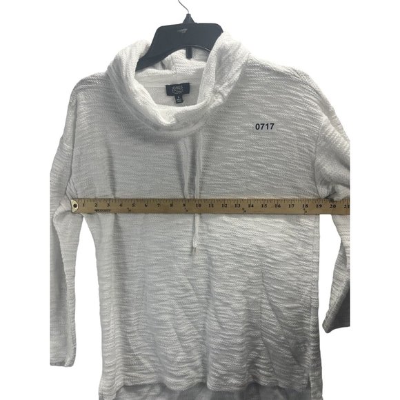 Jones New York Signature Womens Sweater Color White Size S Pullove Cowl Neck - Picture 2 of 10